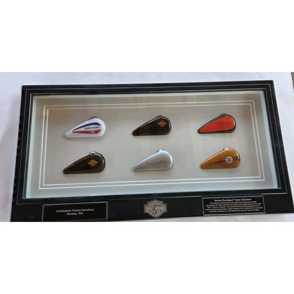 Harley-Davidson mini Tank Collection Shadow Box Destination HD Tacoma WA